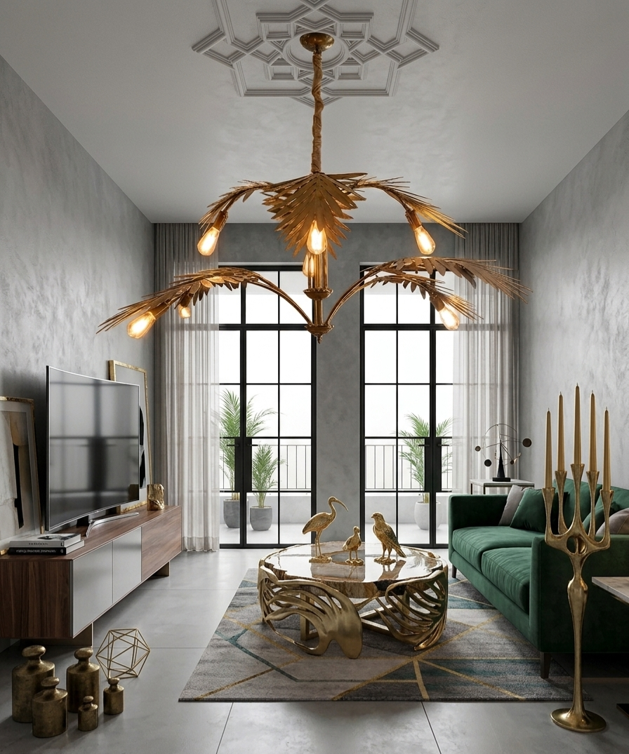 Palmera Palm Leaf Chandelier