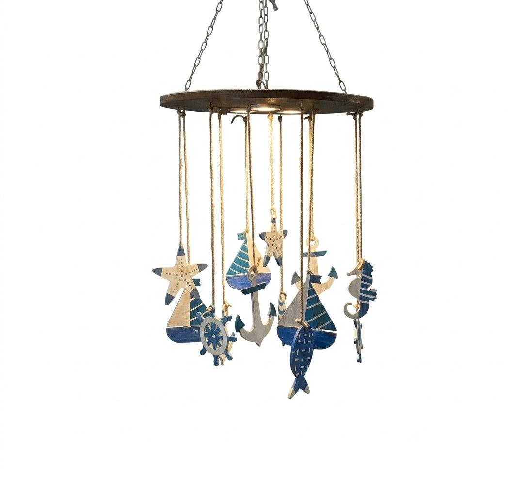 The Marina Wooden Coastal Pendant