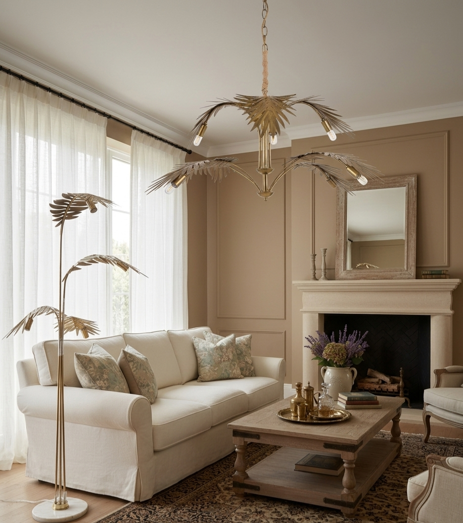 Palmera Palm Leaf Chandelier