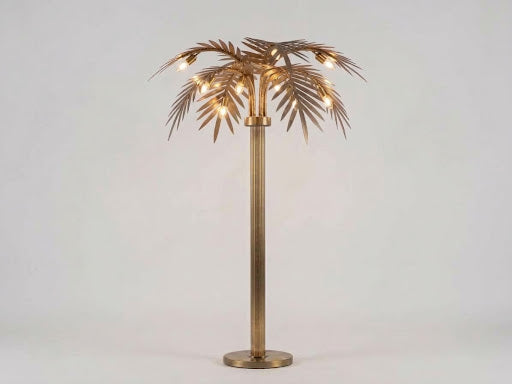 Oasis palm tree floor lamp