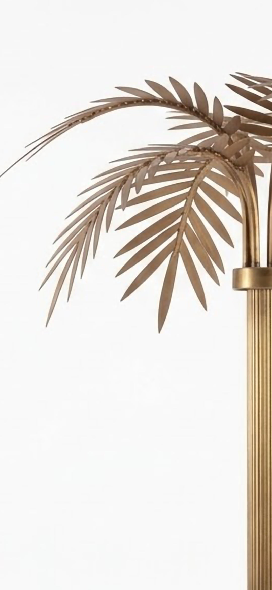 Oasis palm tree floor lamp