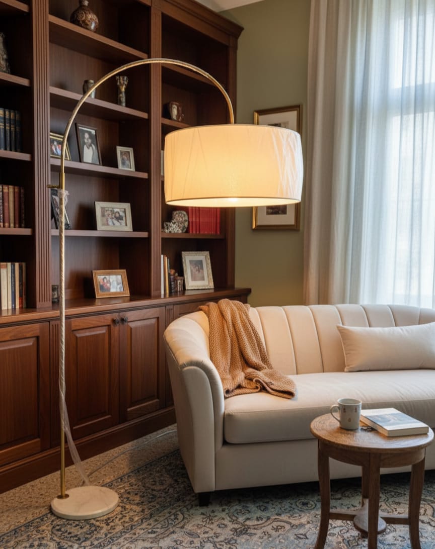 Arched floor lamps